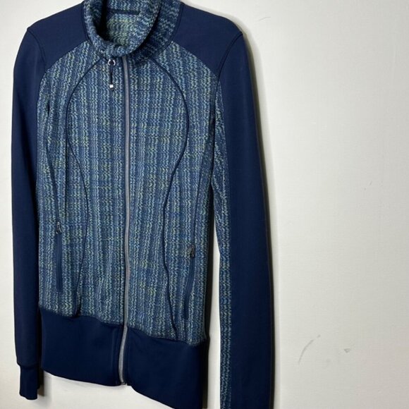 Lululemon Nice Asana Jacket Ziggy Wee August Inkwell Size 4 - Picture 5 of 13